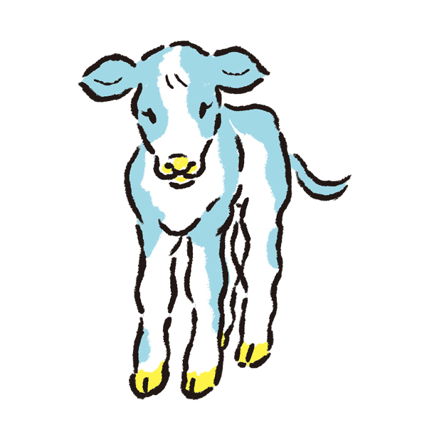 パルシステム様_カタログ 2024年6月3回「酪農家応援」イラストカット